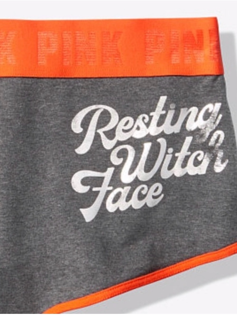 PINK Victoria's Secret Resting Witch Face Panty